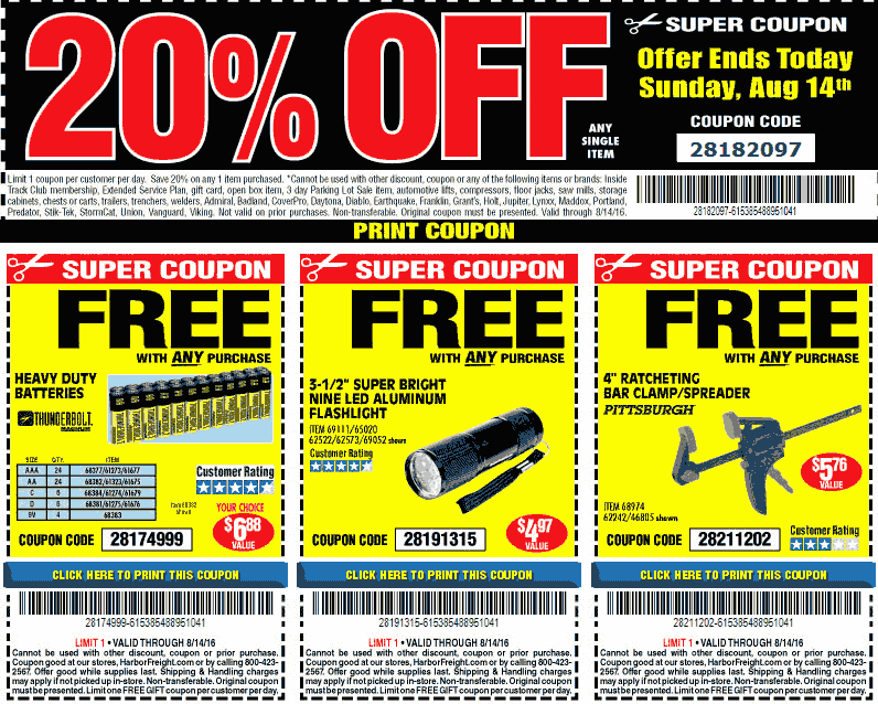 Harbor Freight July 2021 Coupons and Promo Codes 🛒