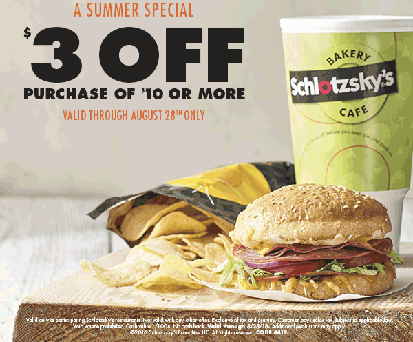 Schlotzskys coupons & promo code for [April 2024]