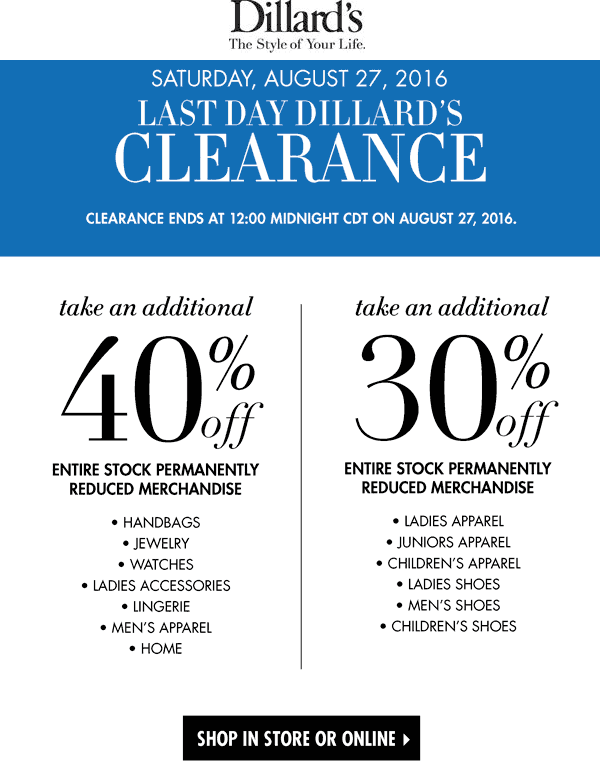 Dillards coupons & promo code for [May 2024]