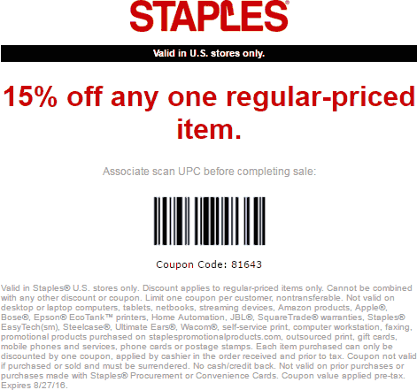 Staples coupons & promo code for [May 2024]