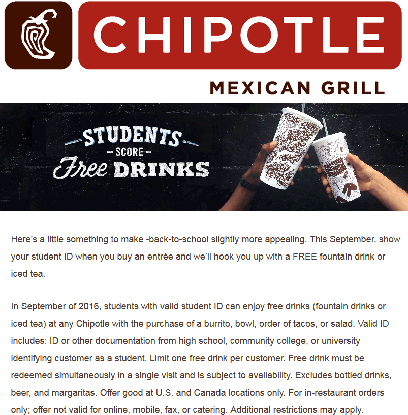 Chipotle coupons & promo code for [April 2024]