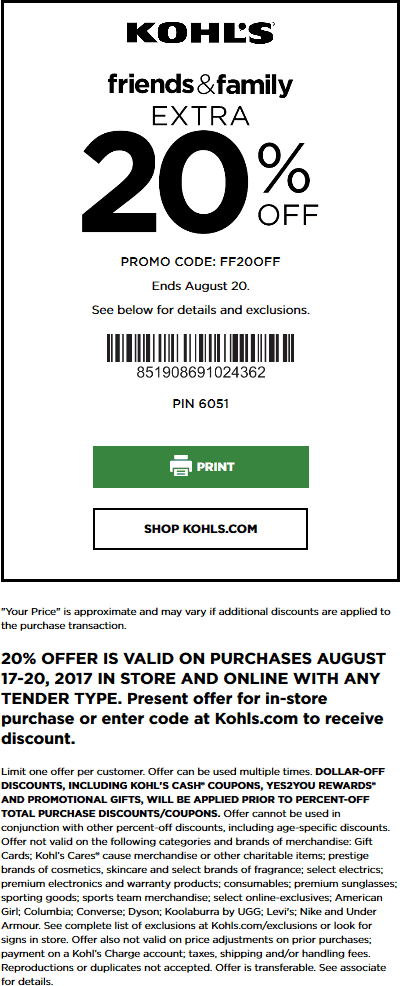 Kohls coupons & promo code for [April 2024]