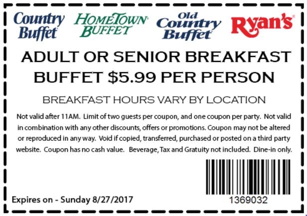 Hometown Buffet January 2023 Coupons and Promo Codes ?