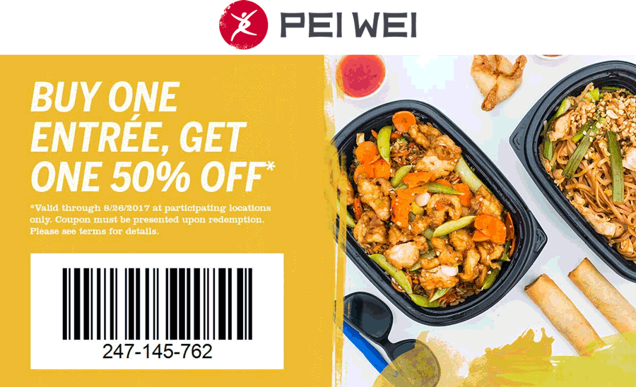 Pei Wei May 2021 Coupons and Promo Codes 🛒