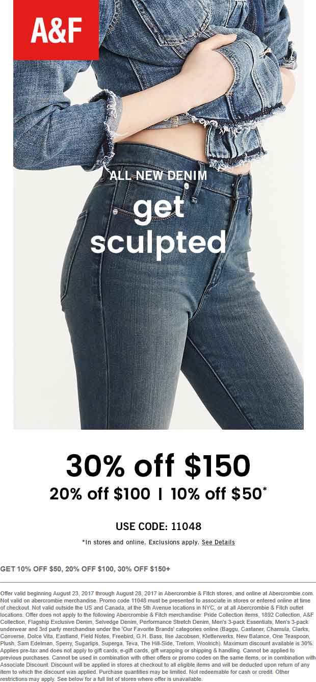 abercrombie 10 off 50 coupon