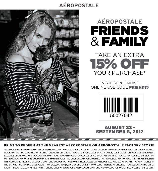 Aeropostale coupons & promo code for June 2025