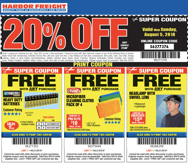 Harbor Freight June 2021 Coupons and Promo Codes 🛒