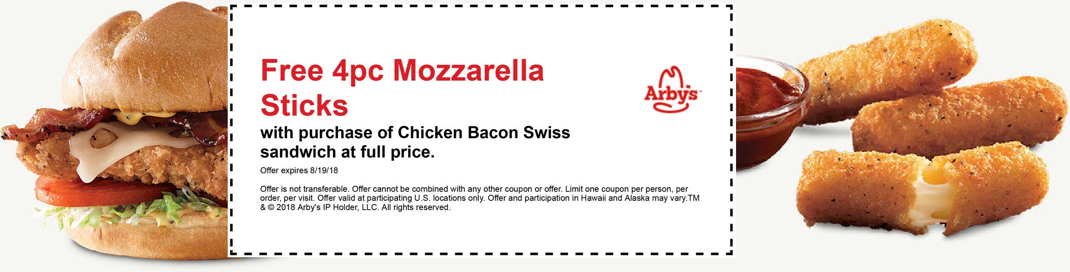 Arbys Coupon April 2024 Free cheese sticks with your chicken sandwich at Arbys