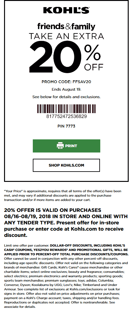 Kohls coupons & promo code for [March 2024]