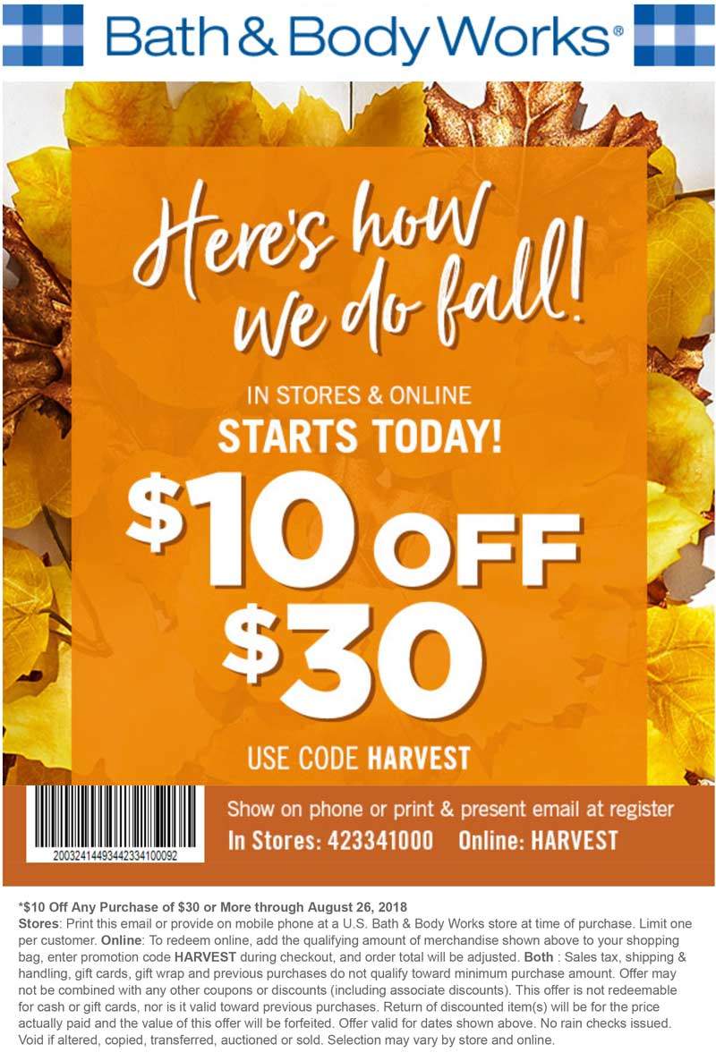Bath Body Works June 2021 Coupons And Promo Codes 
