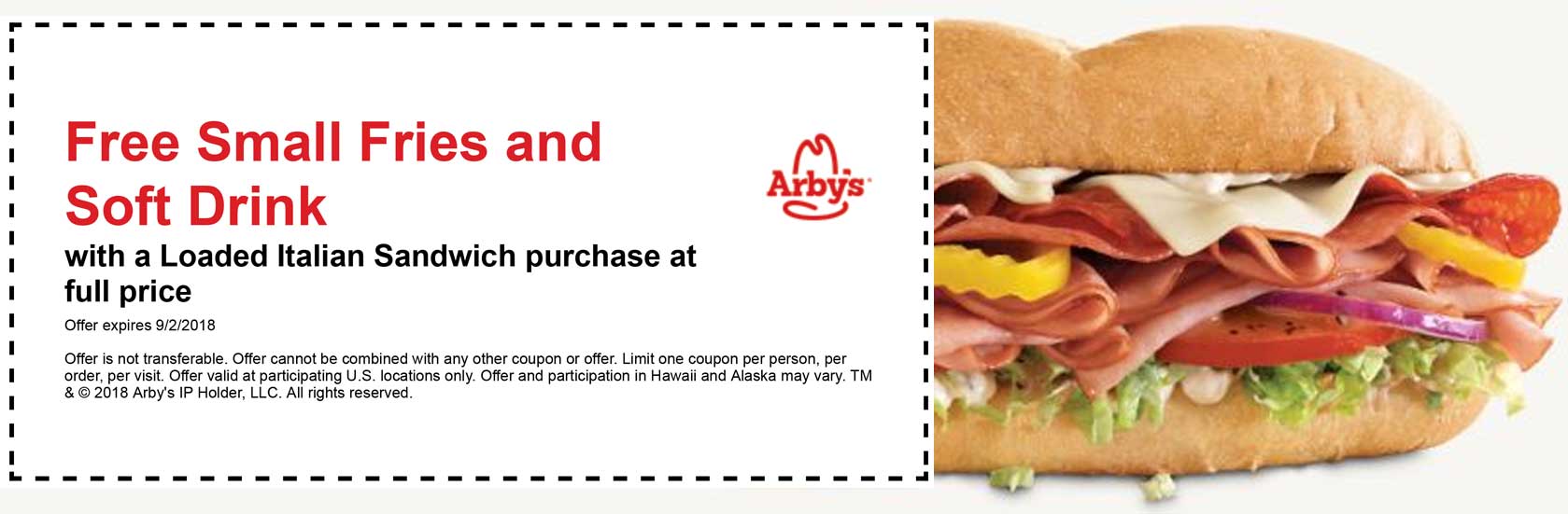 Arbys Coupons - Free fries & drink with your fish deluxe at Arbys