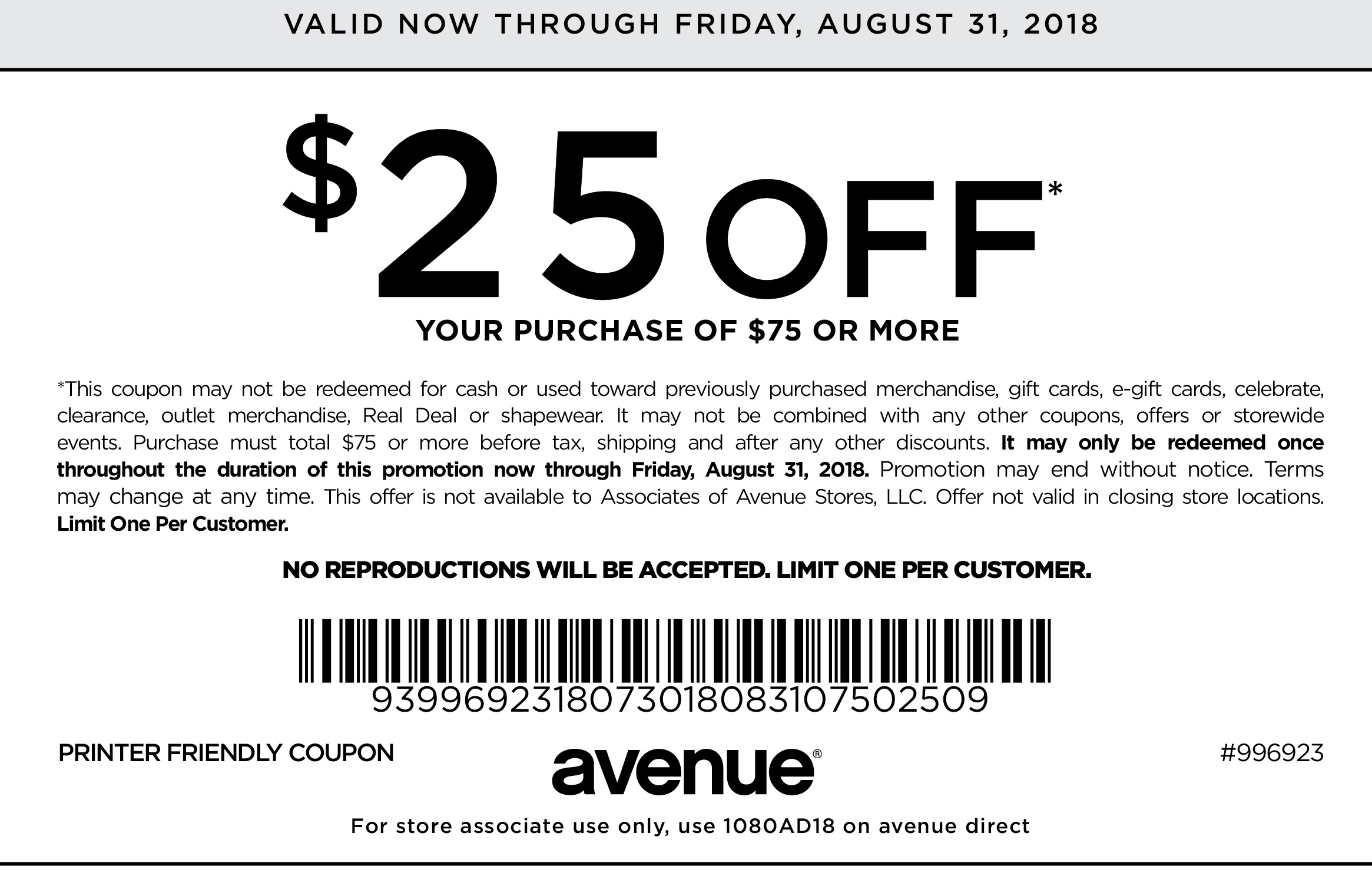 Avenue coupons & promo code for [March 2024]