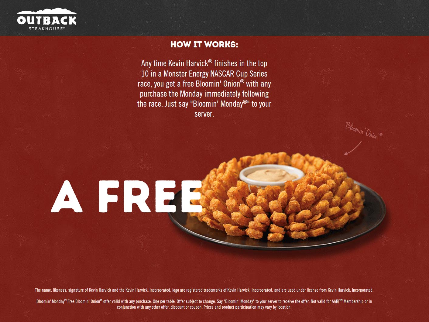 Outback Steakhouse coupons & promo code for [October 2022]