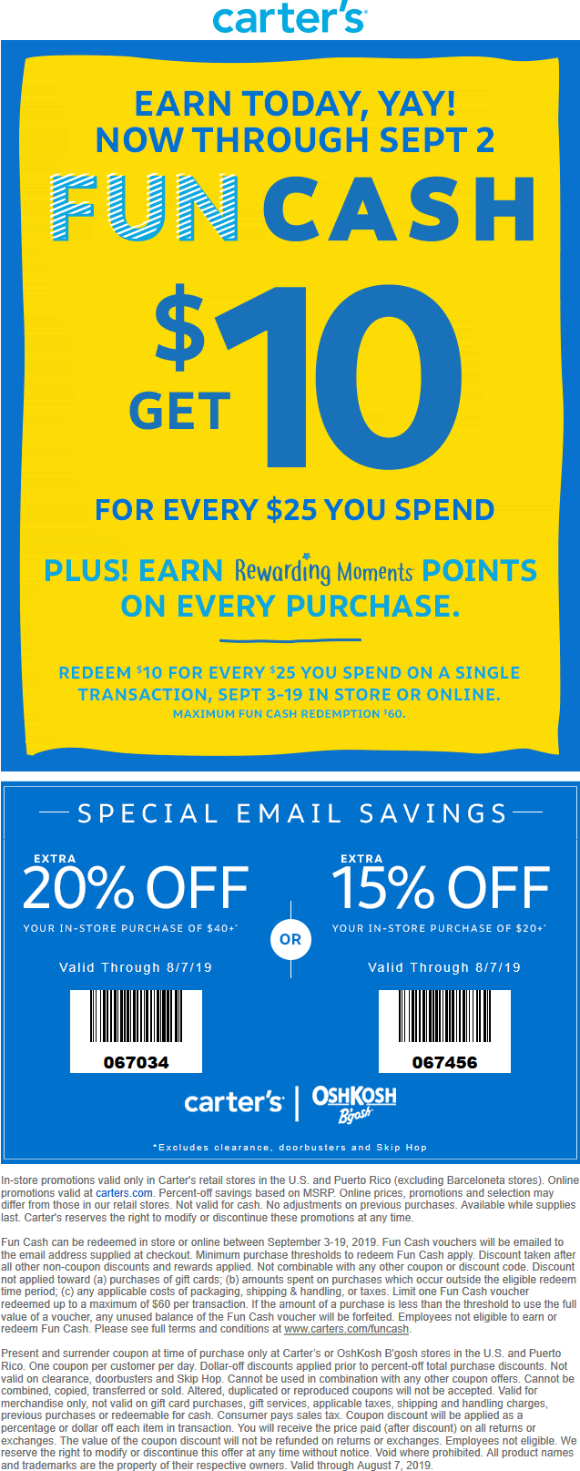 Carters coupons & promo code for [November 2022]