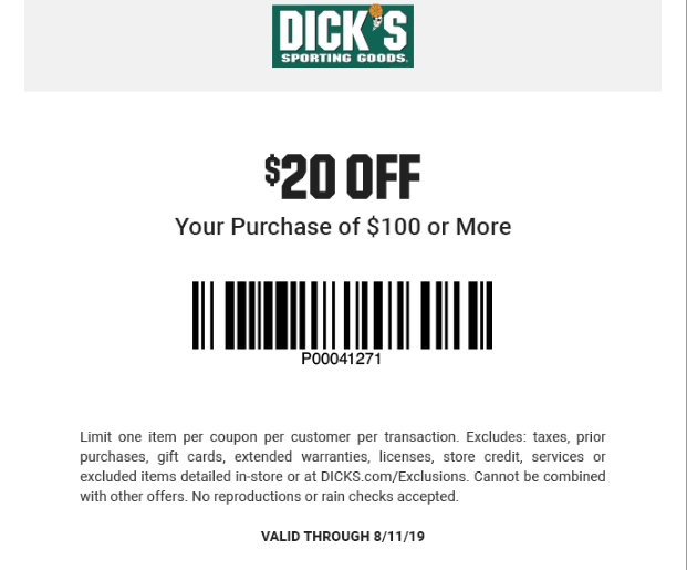 Dicks coupons & promo code for [January 2022]