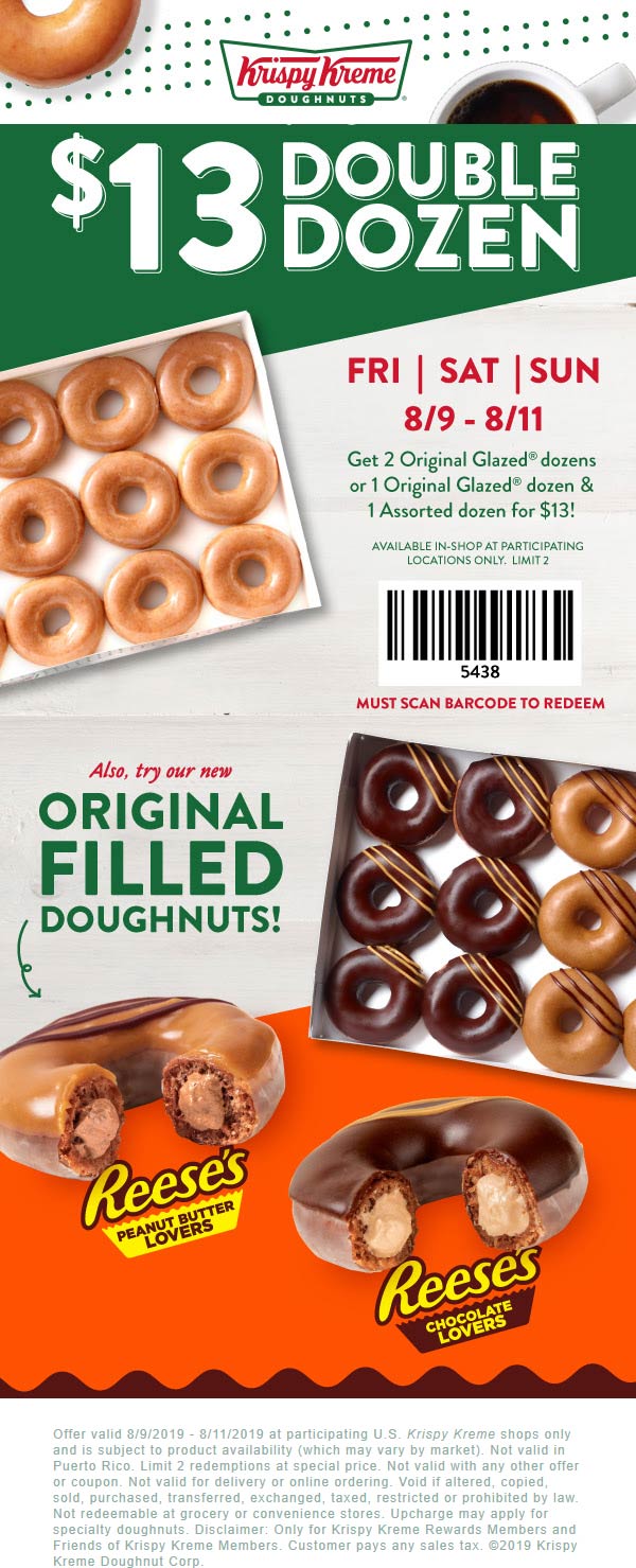 Krispy Kreme coupons & promo code for [October 2022]
