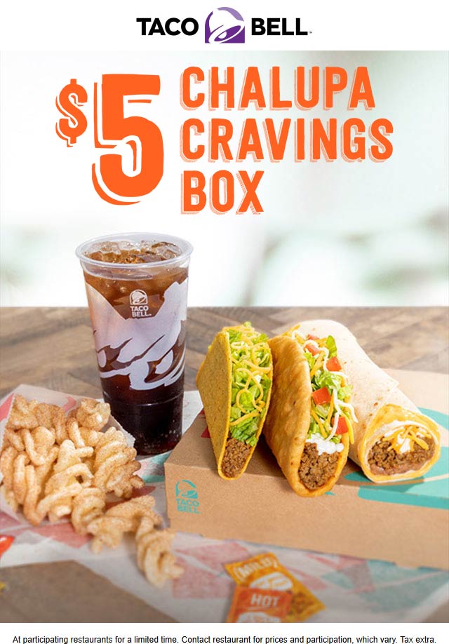 Taco Bell coupons & promo code for [January 2022]