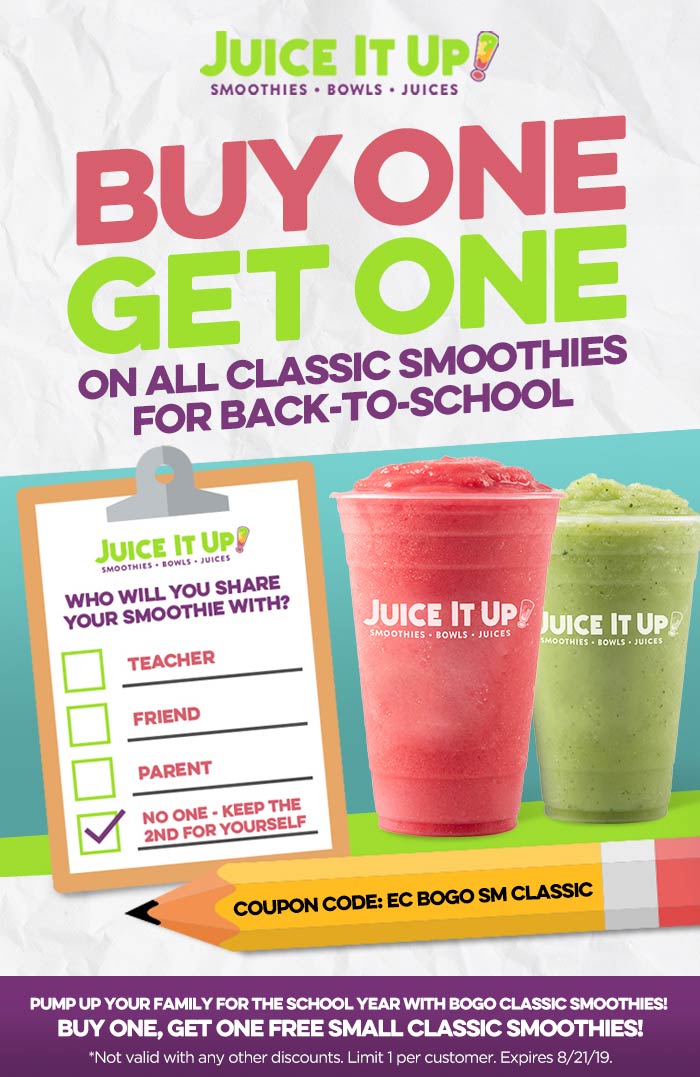 Juice It Up coupons & promo code for [June 2022]