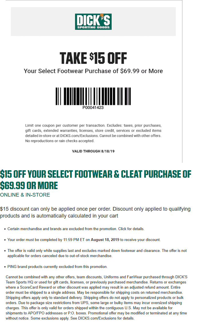 Dicks coupons & promo code for [May 2022]
