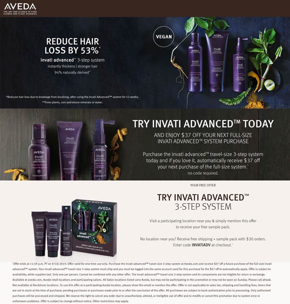 Aveda coupons & promo code for [September 2022]