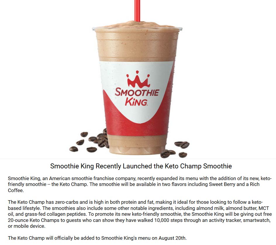 Smoothie King coupons & promo code for [November 2022]