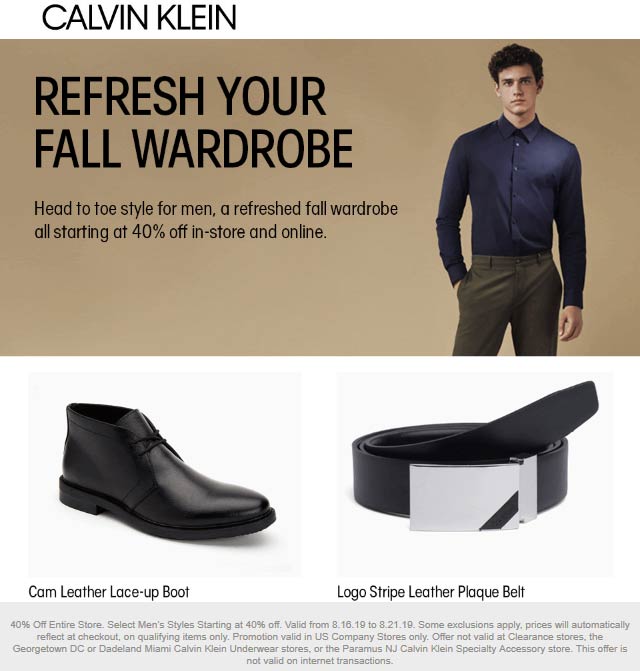 Calvin Klein coupons & promo code for [May 2022]