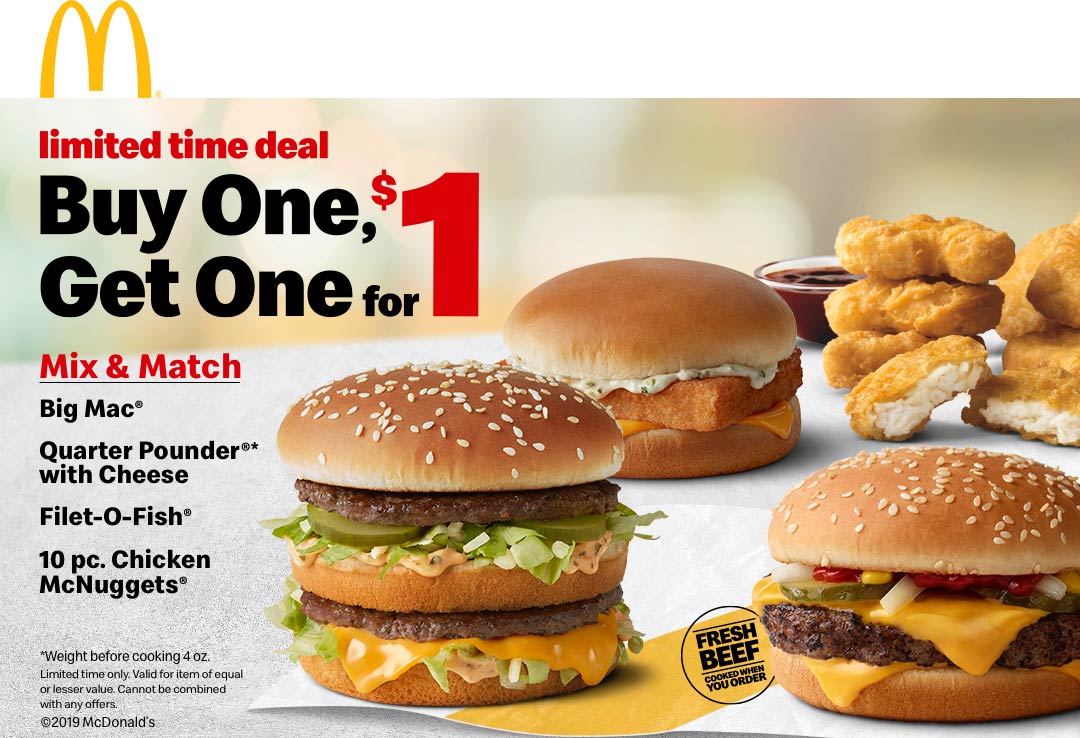 McDonalds coupons & promo code for [October 2022]