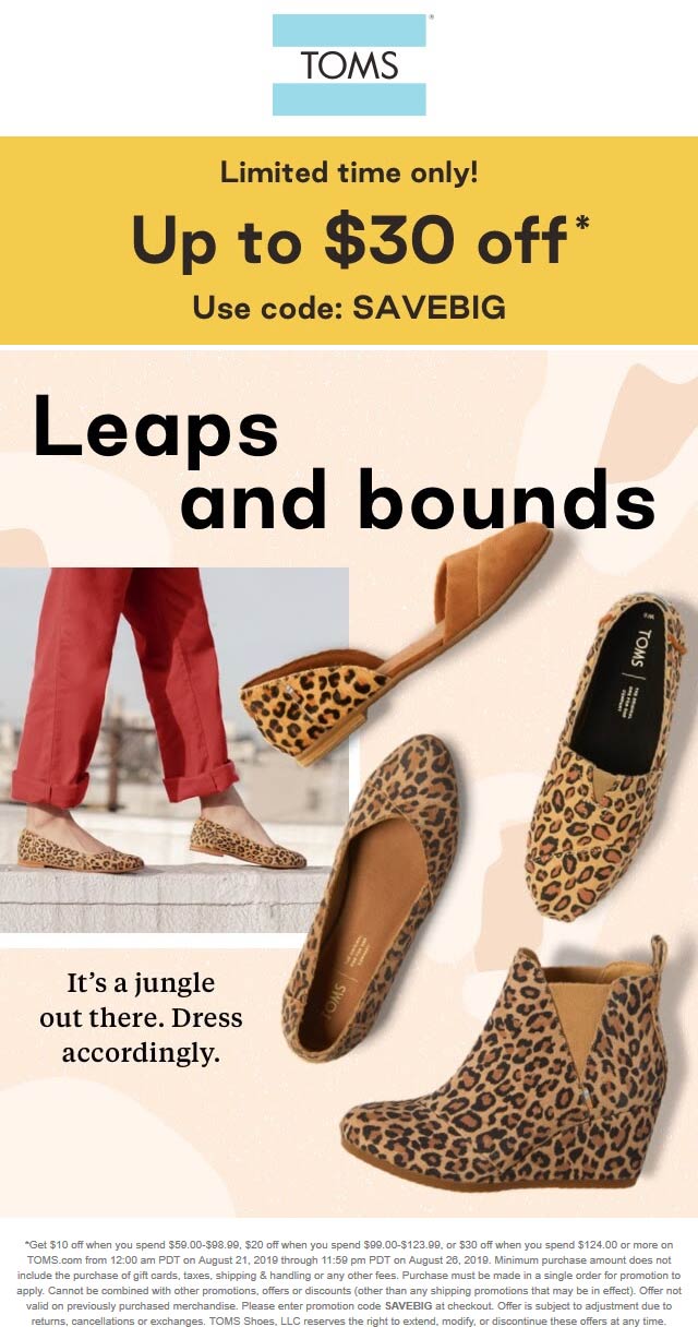 TOMS Shoes coupons & promo code for [May 2022]