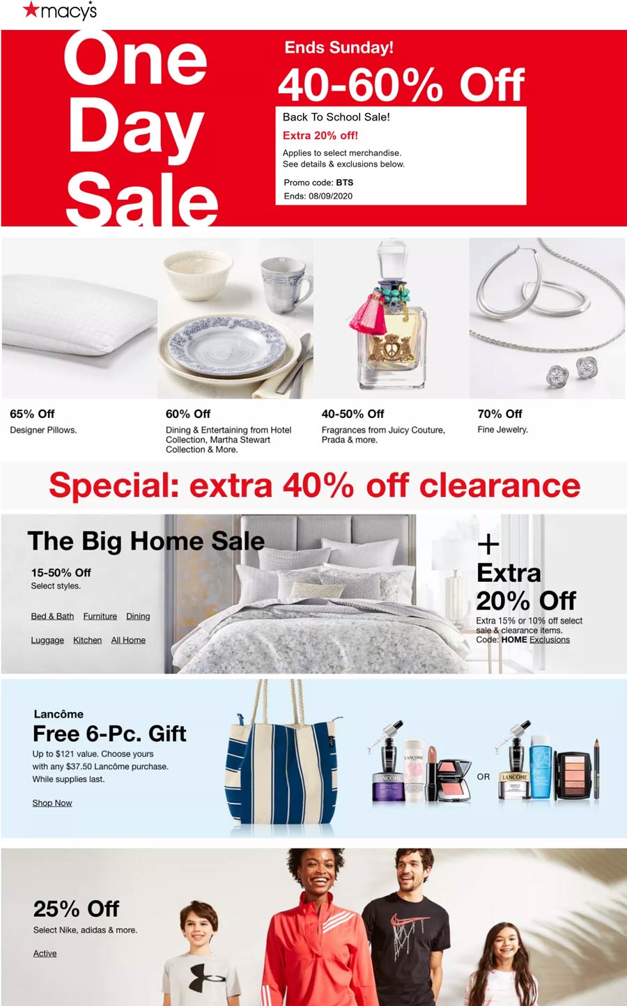 Macys stores Coupon  Extra 20% off back to school & more at Macys, or online via promo code BTS #macys 