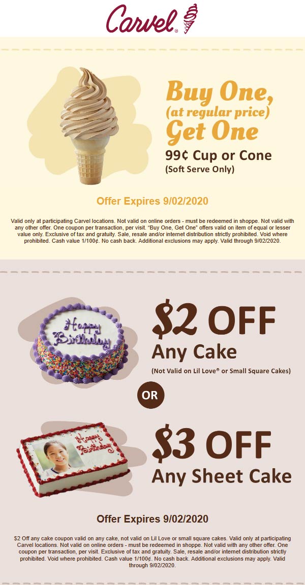 Carvel Cake Coupons Printable Printable World Holiday