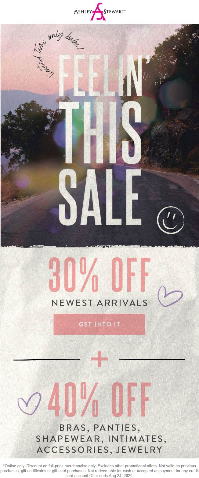 30 off & more today online at Ashley Stewart ashleystewart The