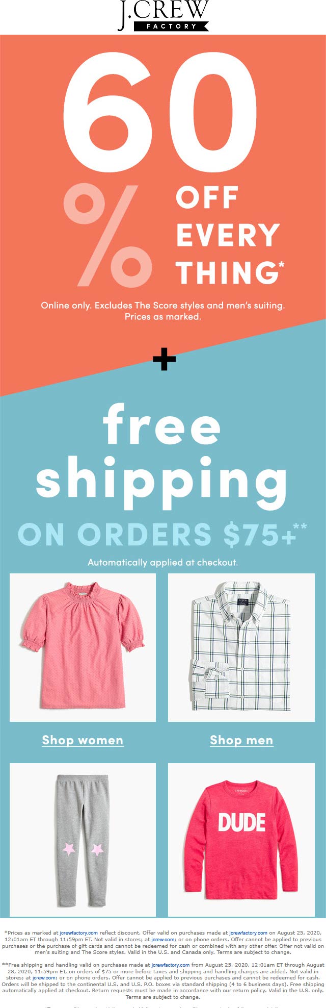 J.Crew Factory March 2024 Coupons and Promo Codes 🛒