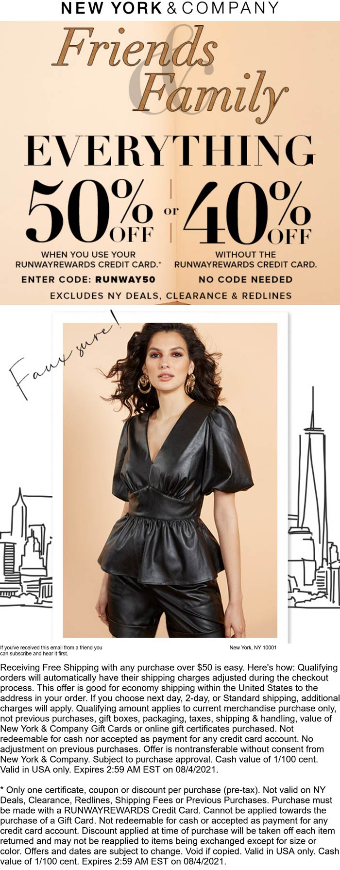New York & Company coupons & promo code for July 2025