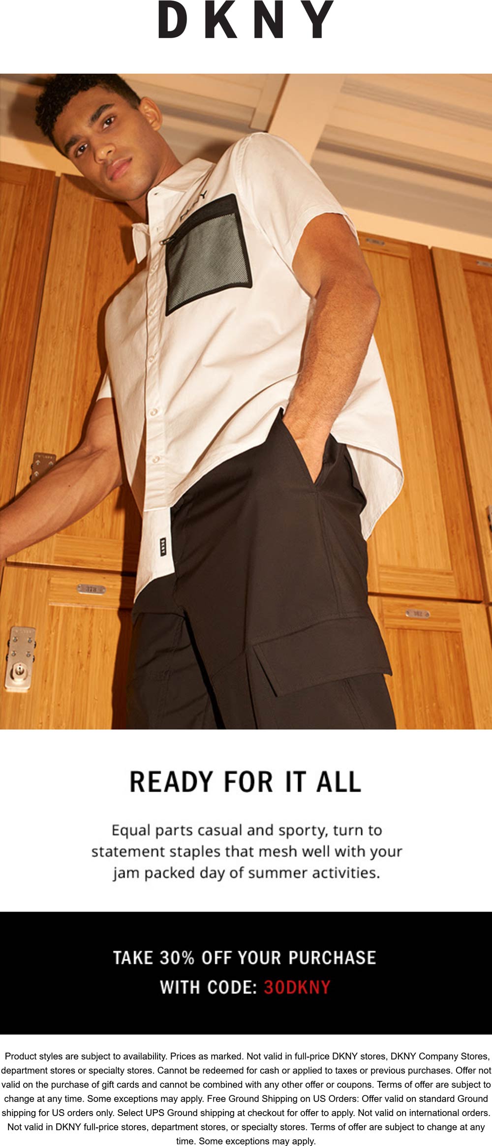 DKNY stores Coupon  30% off at DKNY via promo code 30DKNY #dkny 