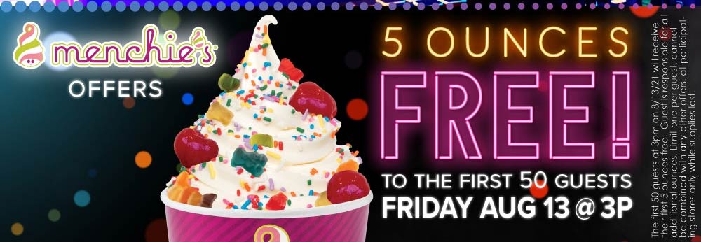 Menchies coupons & promo code for July 2025