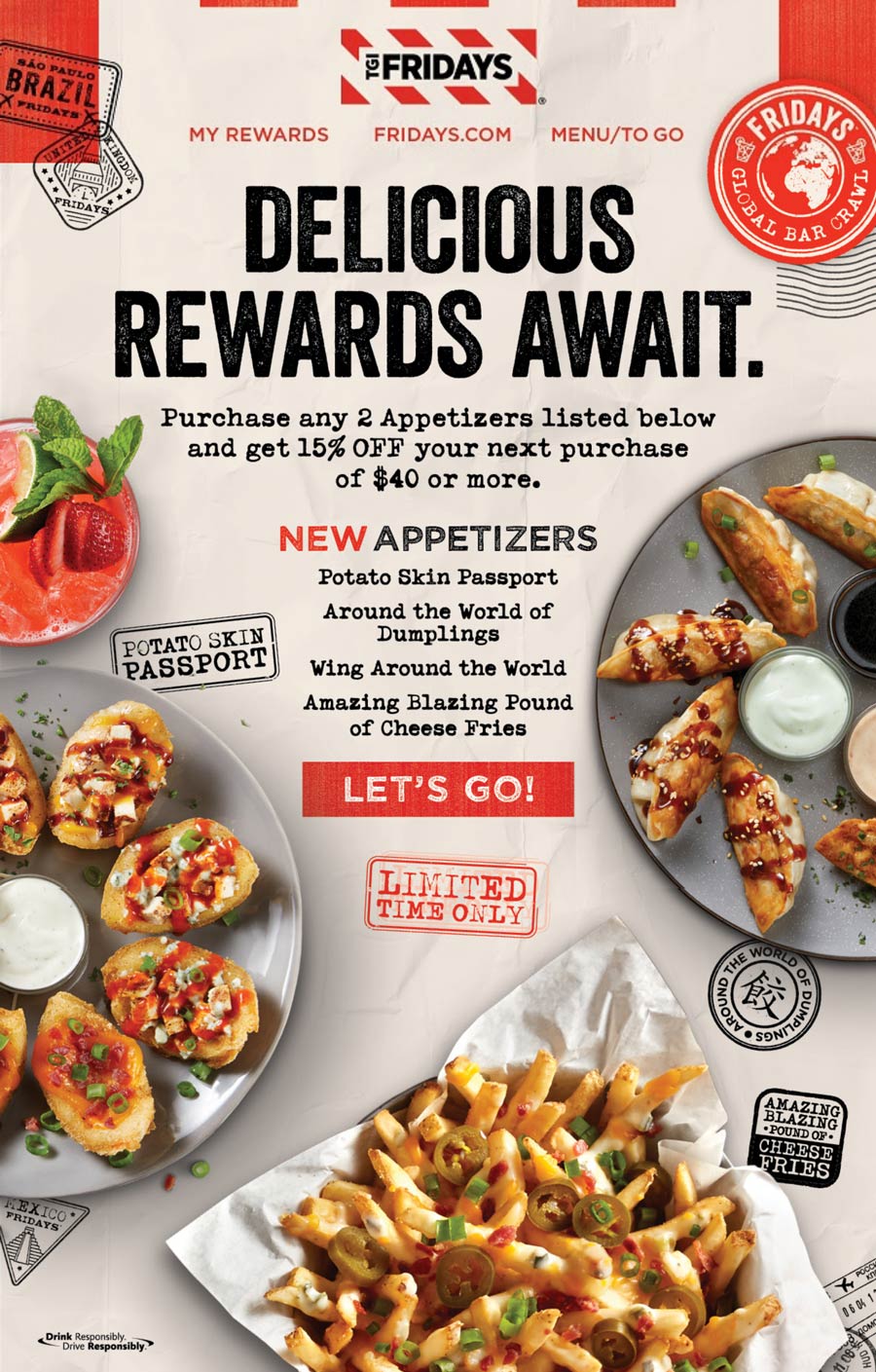 TGI Fridays coupons & promo code for [July 2024]
