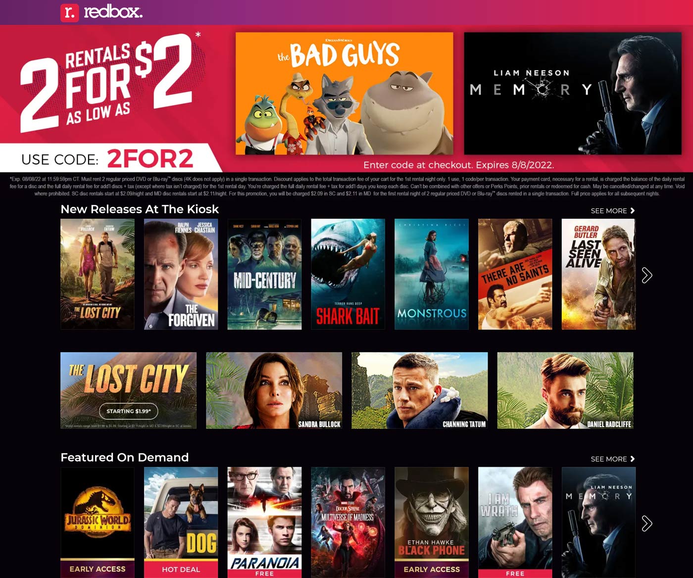 Redbox coupons & promo code for [May 2025]
