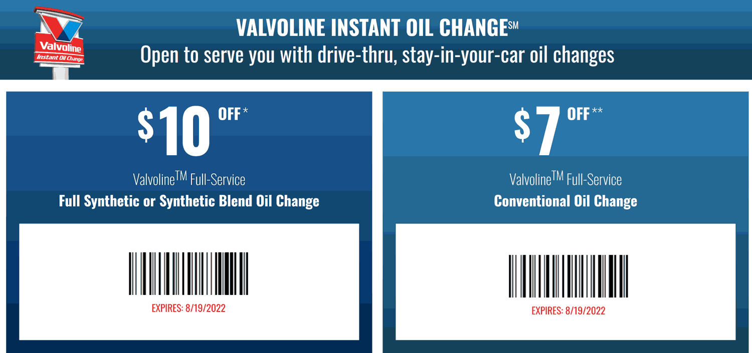 Valvoline coupons & promo code for [October 2022]