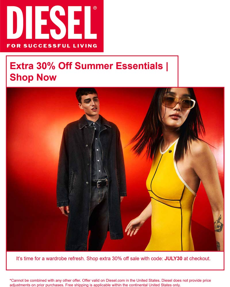 Diesel coupons & promo code for [December 2022]