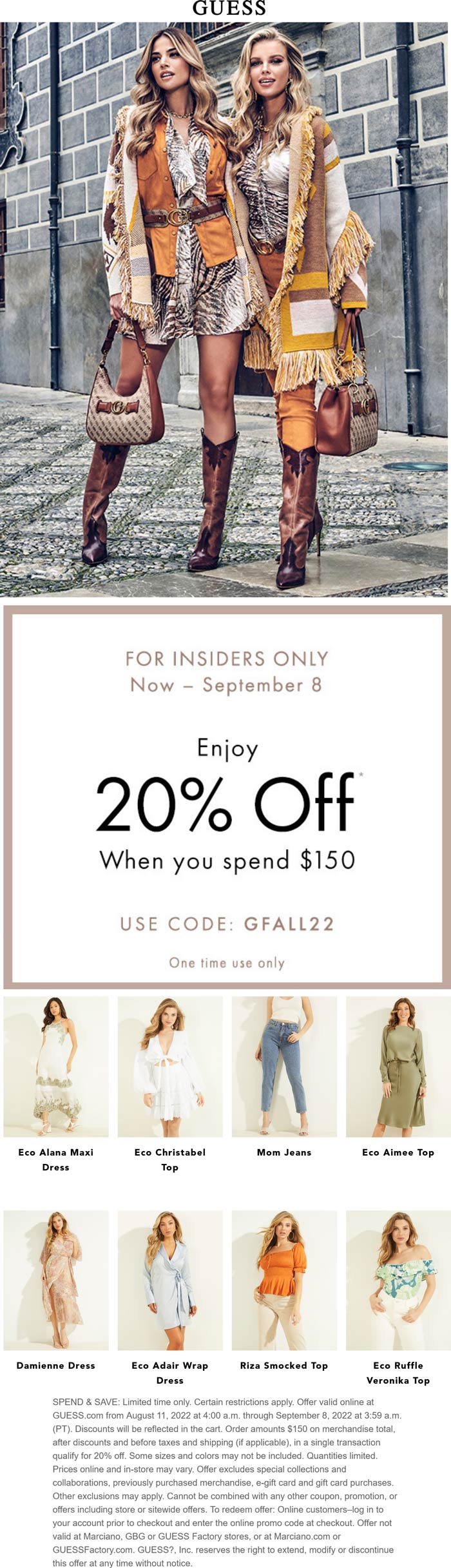 Guess coupons & promo code for [November 2022]