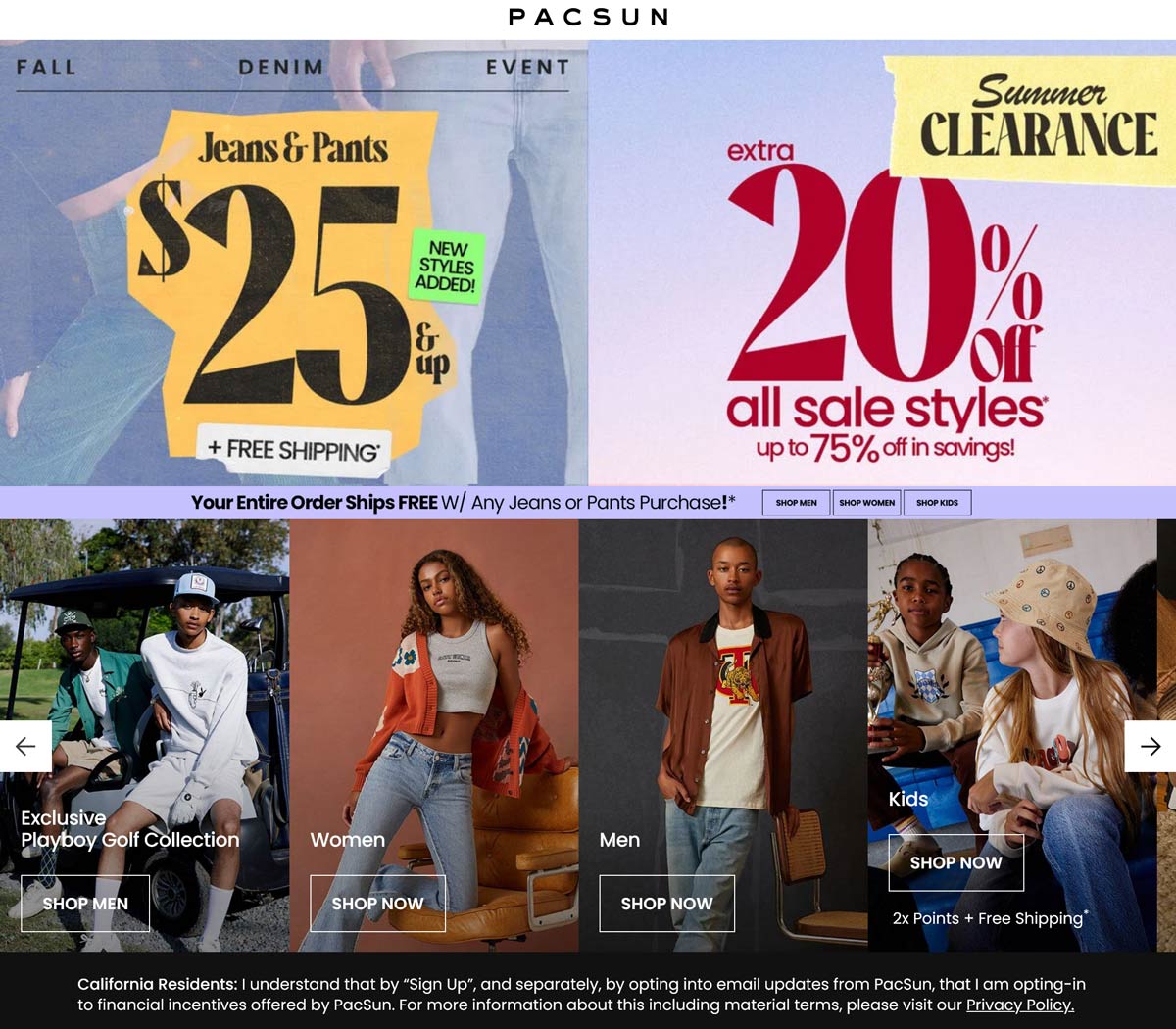 PacSun stores Coupon  Extra 20% off all sale styles at PacSun #pacsun 