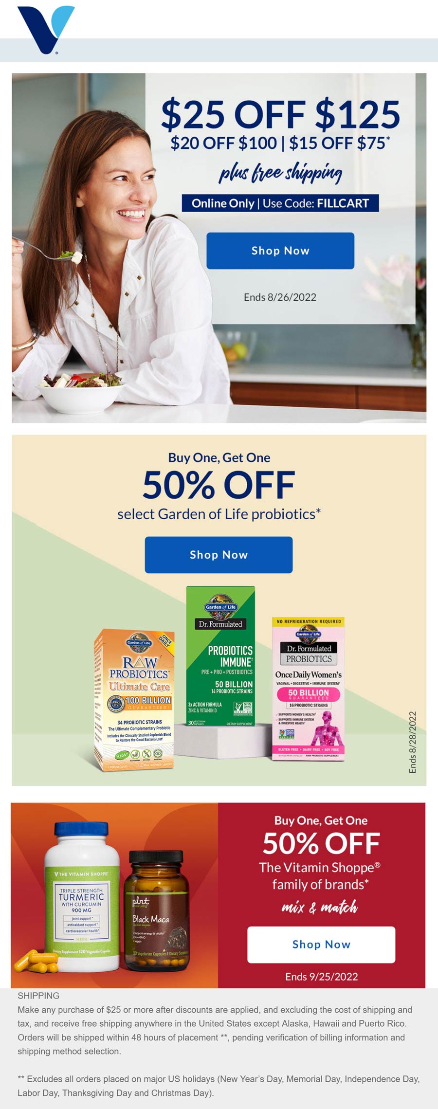 Vitamin Shoppe coupons & promo code for July 2025