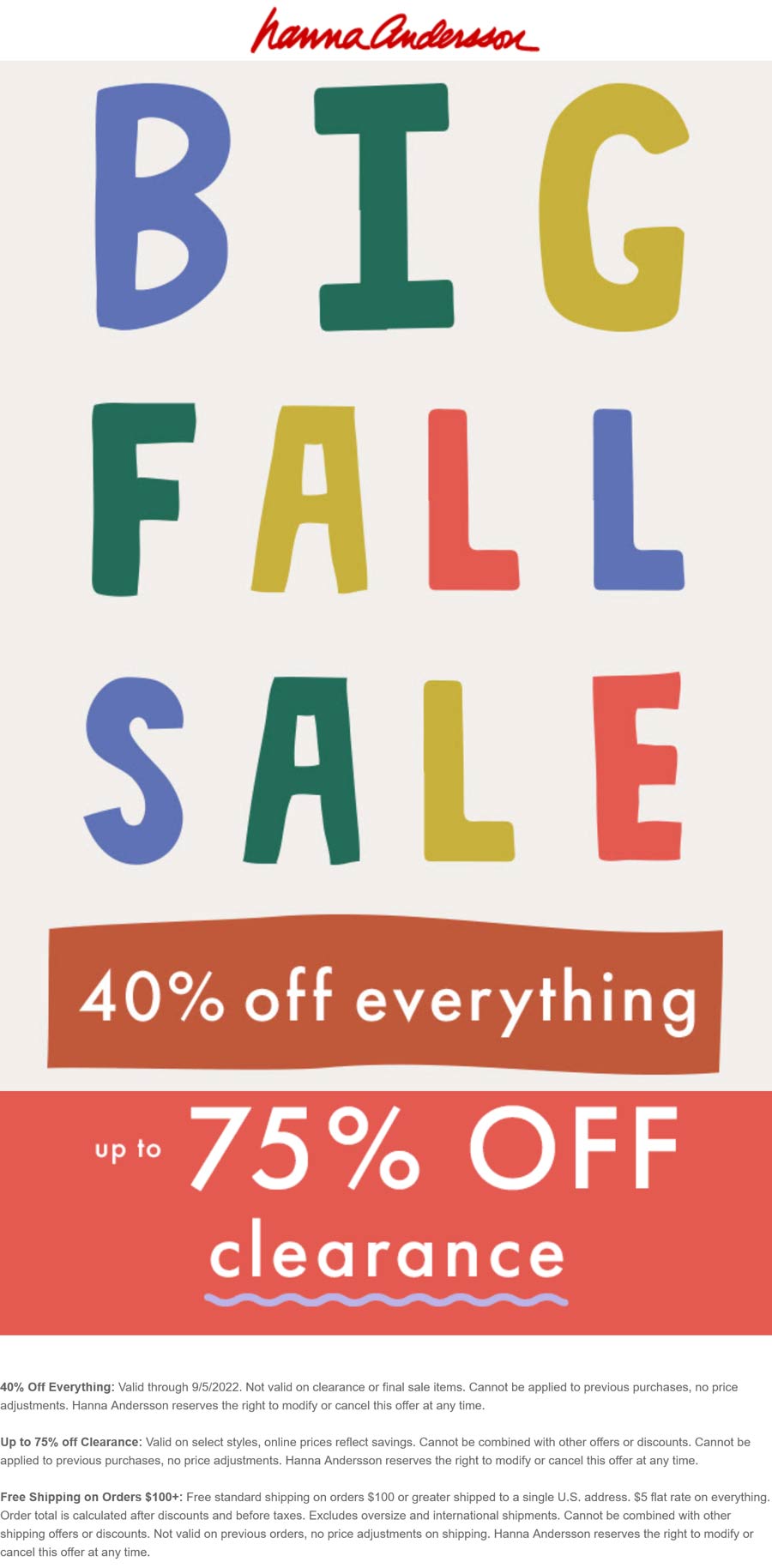 Hanna Andersson stores Coupon  40% off everything at Hanna Andersson #hannaandersson 