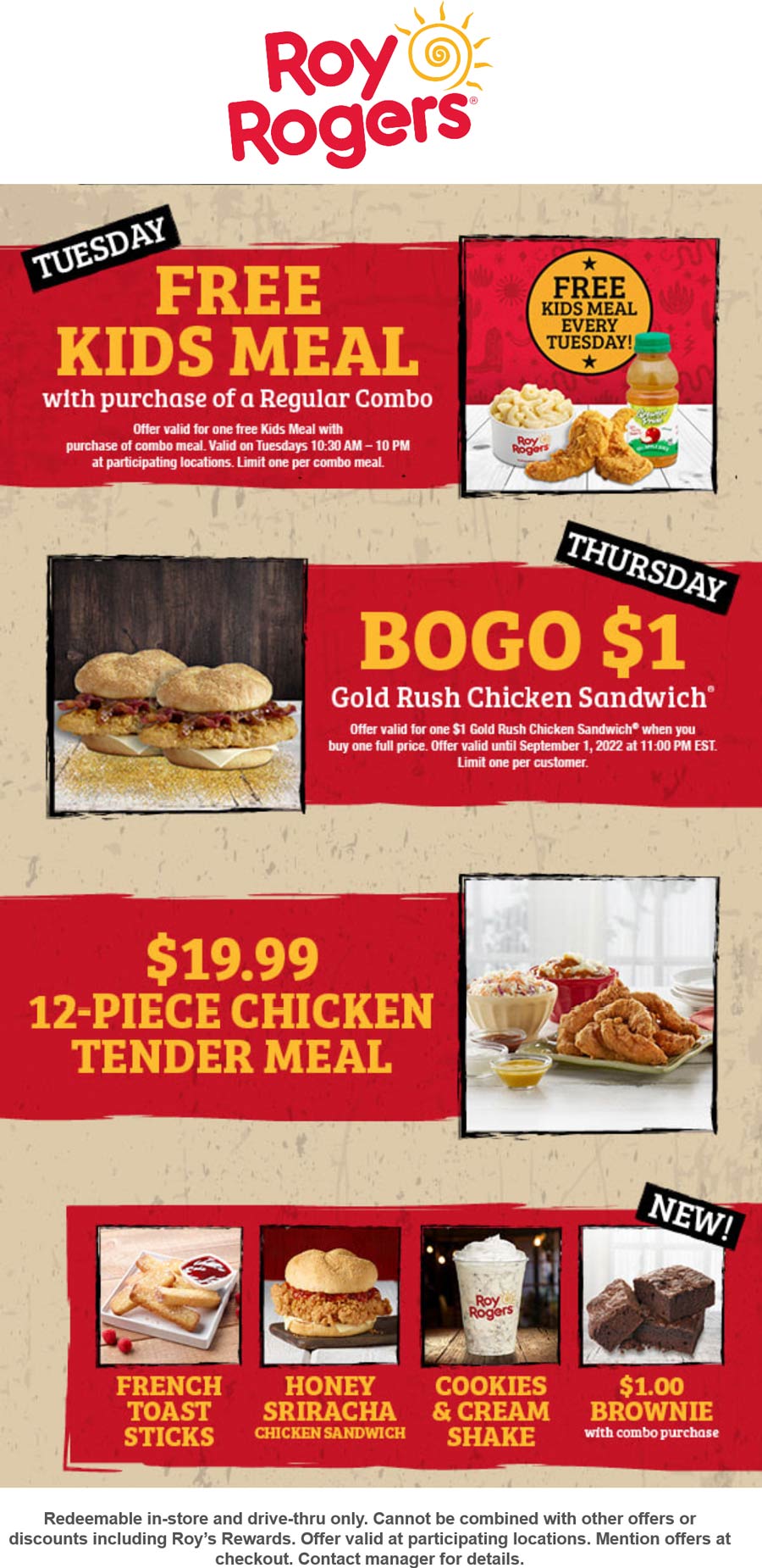 Roy Rogers restaurants Coupon  Free kids meal & more at Roy Rogers #royrogers 