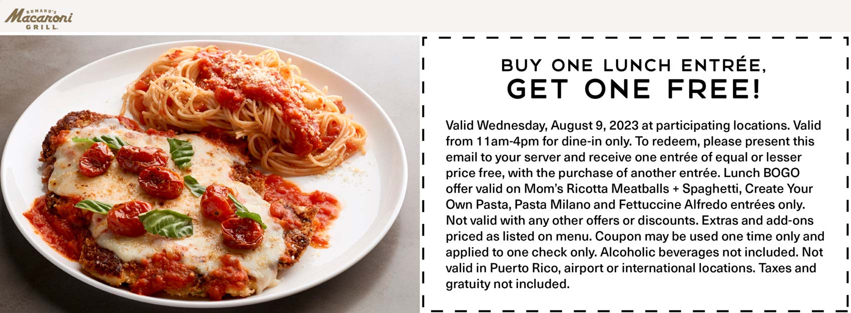 Macaroni Grill restaurants Coupon  Second lunch free Wednesday at Macaroni Grill #macaronigrill 