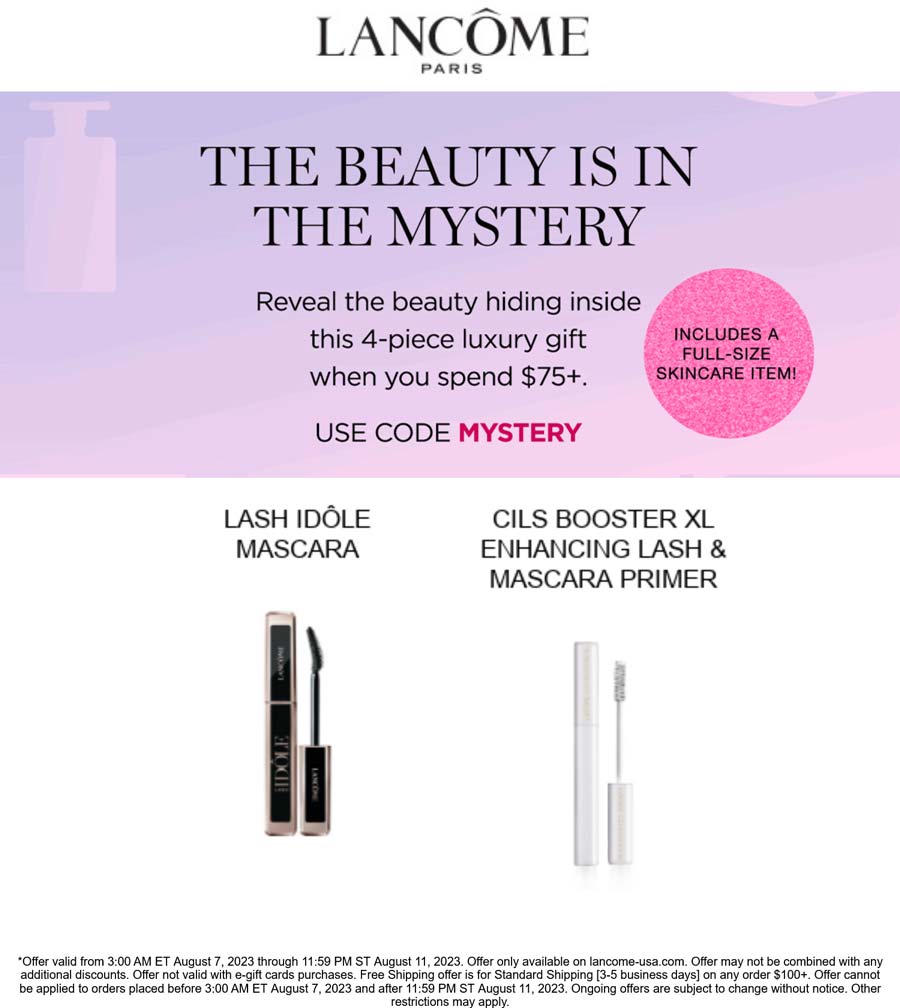 Lancome coupons & promo code for [February 2025]