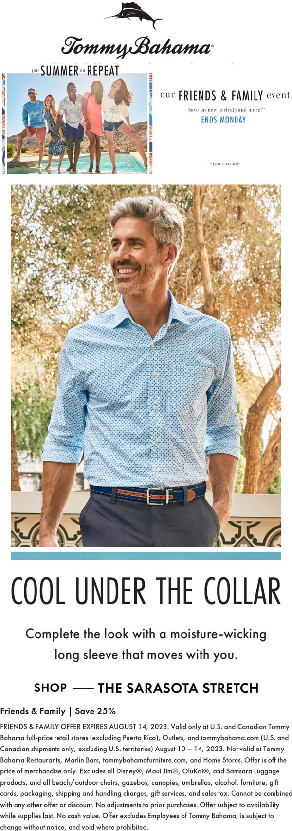 Tommy Bahama stores Coupon  25% off at Tommy Bahama, ditto online #tommybahama 