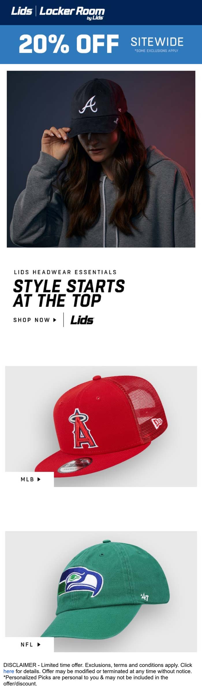 Lids stores Coupon  20% off everything online at Lids #lids 