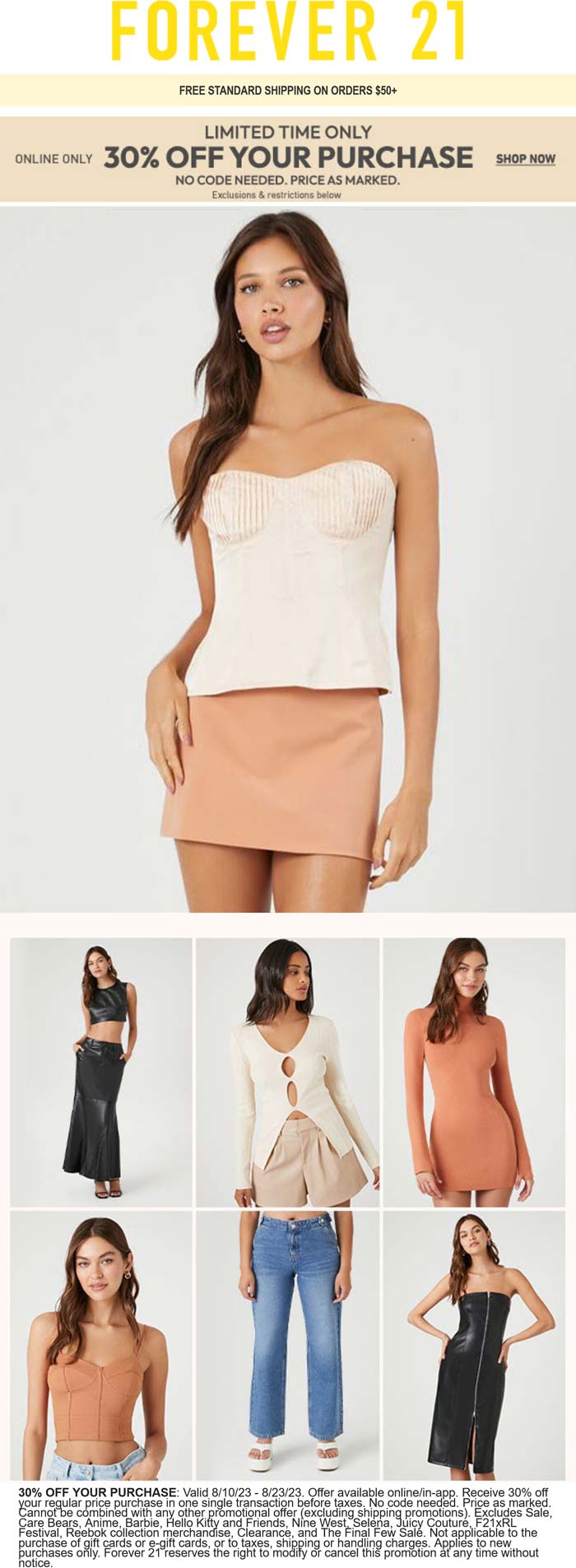 Forever 21 stores Coupon  30% off online at Forever 21 #forever21 