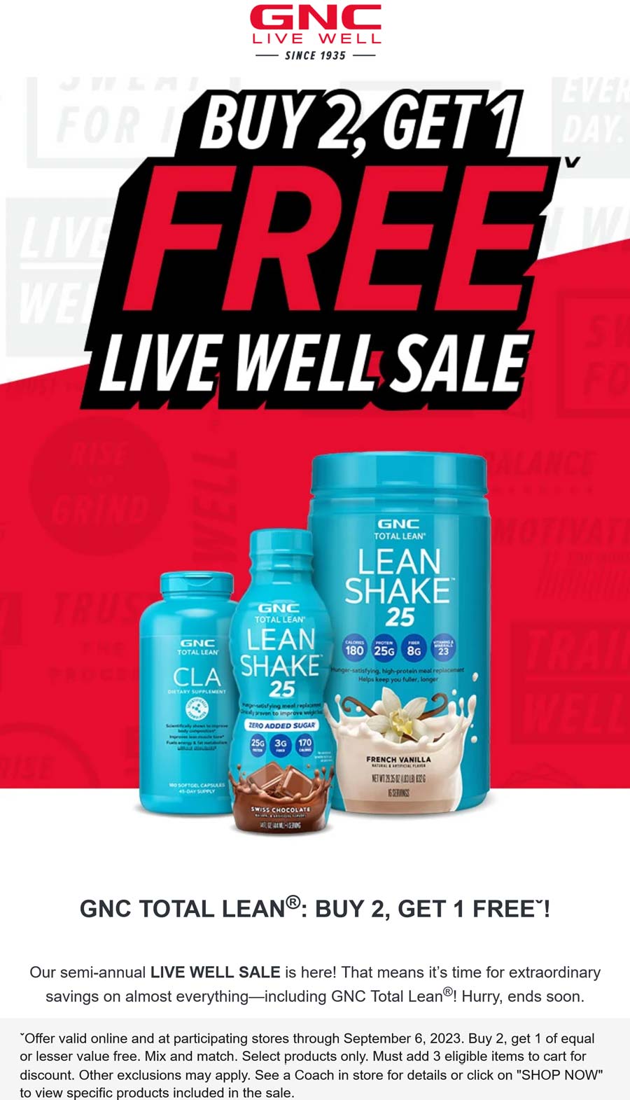 GNC stores Coupon  3rd item free on everything at GNC #gnc 